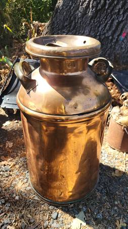 Copper milk can 1