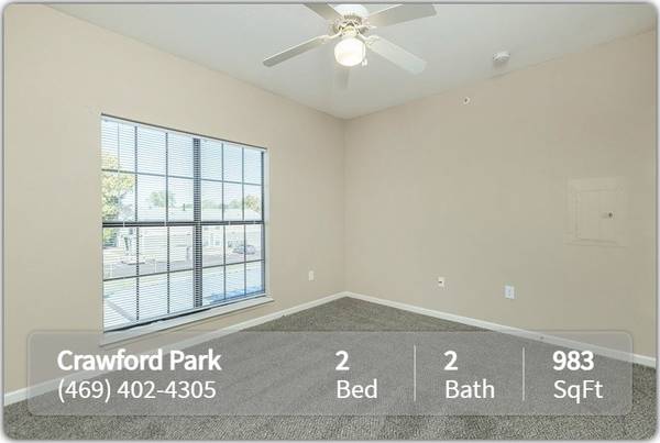 Pet friendly community in Dallas. 2 BD / 2 BA. Call for tour! 1