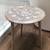 Beautiful! Round Engraved Accent Table (Gray Wash) Wood Carved 2 thumbnail