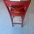 4 Red Bar Height Hardwood Stools 2 thumbnail