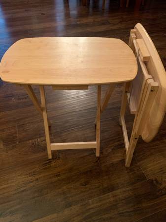 Folding TV table $10 each, 2 available, $20 for both 1
