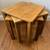 Mid Century Table Set Stacking Solid Wood 2 thumbnail