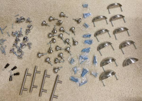 Cabinet Door Pulls & Knobs - 56 Total 1