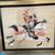 4 Samurai on horseback - hand painted framed set 4 thumbnail