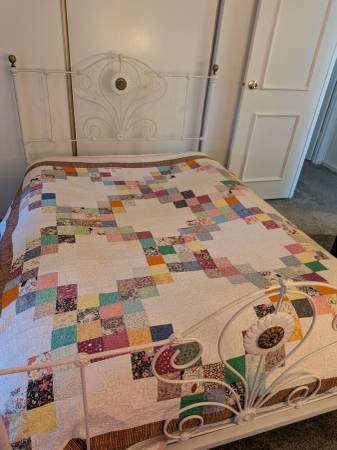 Antique Solid Iron Bed Frame 1
