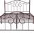 TUSEER Metal Bed Frame Queen Size with Vintage Headboard and Footboard 7 thumbnail