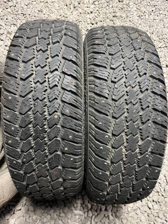 (2) Studded Snow Tires - 235 60 17 - Excel Cond 1