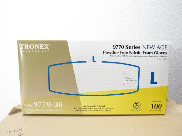 Tronex Large Nitrile Exam Gloves, 1000 Ct Case, 9970-30 1