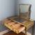 Art Deco Wood Vanity with Mirror (1940s/1950s) 2 thumbnail