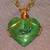 Green Jade Heart pendant necklace 1 thumbnail