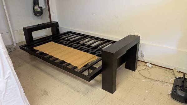 Beautiful Full Size Mahagany Wooden Futon 1