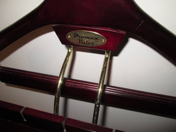 Executive Wardrobe Wood Valet Stand - $85 (Northville)62979524431233122