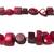 SOBRAL Signed Massive Chunky Cherry Red & Black Beaded Necklace 28in 3 thumbnail