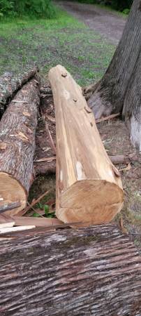 Hand peeled cedar logs have 15 various sizes 1