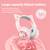 Cat Bluetooth Headphones, Wireless Headset with Mic, RGB LED Light Com 2 thumbnail