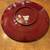 Red Laquer Vintage Spun Bamboo 16" Serving Platter 4 thumbnail
