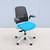 Steelcase New Series 1 Ergonomic Office Chair in Blue Fabric and Mesh 1 thumbnail