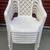 Chairs,6 white plastic patio,stackable,sld each,can separate,hlp dlvr 1 thumbnail