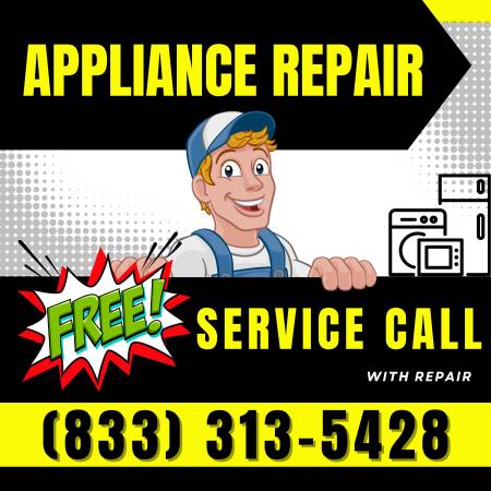 🦾 Appliance Repair! $0 Service Call with Repair! Call or Text Now! 1