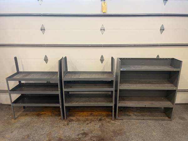 3) Adrian Steel Shelving Units 1