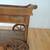 Serving Cart Oak Wood Colonial Style + Shelf + Drawer on Wheels 15 thumbnail