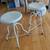 ► vintage / antique white adjustable counter stools 8 thumbnail