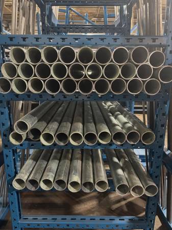 Galvanized Pipe 2.000 X Schedule 40 (2.375 X 0.154), 6-foot pcs 1