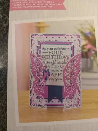Butterfly gatefold card die cut 1