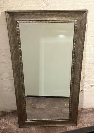 Abby Smoke Gray Large Vanity Mirror ($229 new!) 1