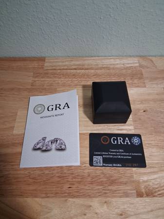 VVS1 earrings Moissanite 1