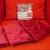 IKEA CHRISTMAS "SANELA" 20" x 20" RED PILLOW COVER W "FJADRAR" PILLOW 2 thumbnail