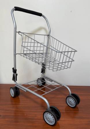 Kids Play Metal Wire Shopping Cart Toy 1