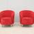 Contemporary Martin Brattrud Kinsale Red Barrel Lounge Chairs, a Pair 13 thumbnail