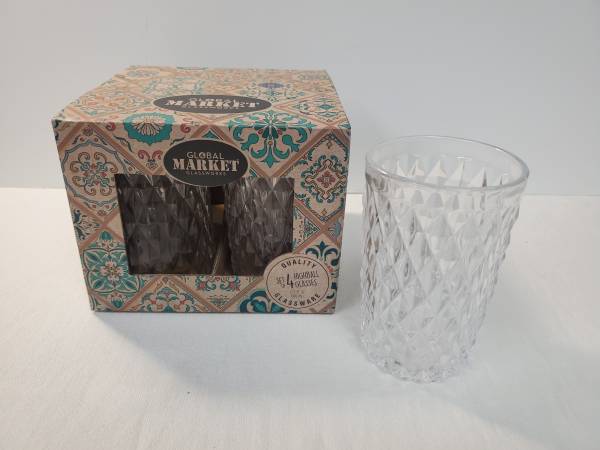 New 4 Global Market Heavy Glass Highball Glasses 1
