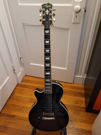 Agile AL-3100MCC negro, pastilla P90 para zurdos Wolfetone, actualización con estuche - $500 (Quincy)63471244933633120