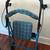 Medline Mobility Walker, Light Blue With Blue Leaf Cover 3 thumbnail