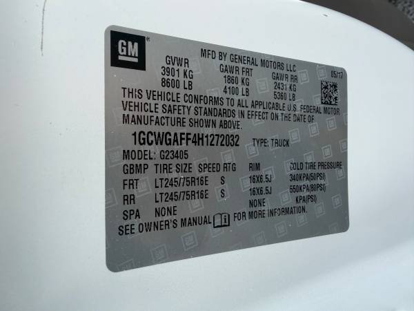 2017 Chevrolet Express 2500 Service/Cargo - Photo 13