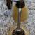Vintage 3-light Glass Bathroom / Any room Sconce with Metal Base! 5 thumbnail