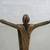 Christ The Redeemer Vintage 1970 Solid Brass Statue Signed 7" Tall 2 thumbnail