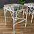 Set of 3 Mid-Century Modern Faux Bamboo Outdoor Stools, c.1960’s 7 thumbnail