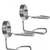 Olympic cast iron weight plate set 245 lbs plus 45 lb Bar 4 thumbnail