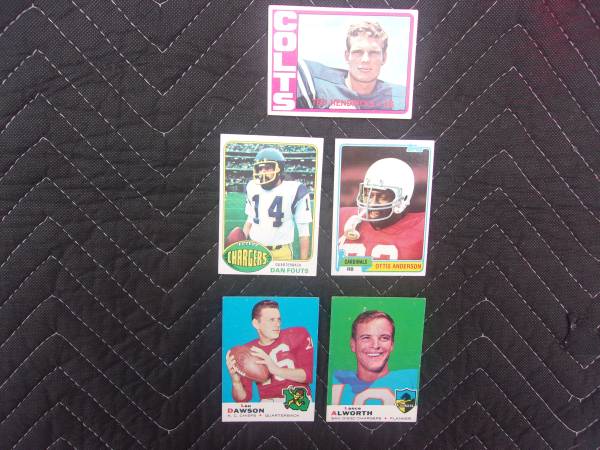 Old NFL Star Cards. 1
