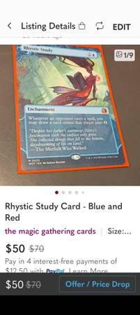 Magic gathering card 1