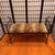 Vintage Chic Heavy Wrought Iron Forged Iron Bench Settee w/ Wheels 3 thumbnail