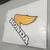 Vintage 1975 to 1984 Honda OEM-Fuel Tank Decal Mark/Orange Logo. 2 thumbnail