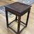 Vintage Small Square Carved Wood Side Table 2 thumbnail