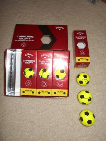 Callaway Chrome Soft Truvis Yellow 1 dozen Golf Balls - New 1