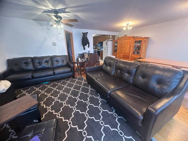 2 Leather Couches Like New 1