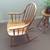 Intermediate sized wooden rocking chair 2 thumbnail
