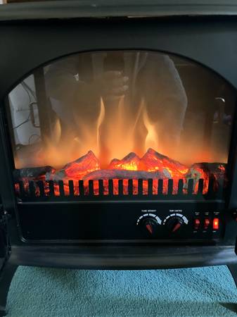 Artificial Fireplace With Heat 1